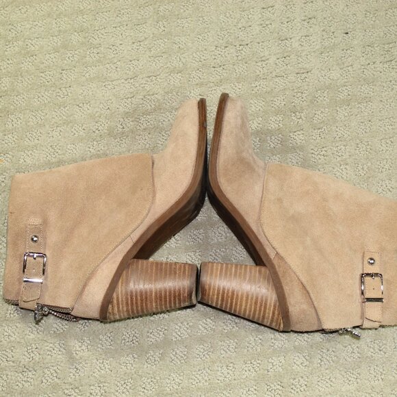 Jessica Simpson Cassley Women Size 6.5M Brown Taupe Leather Ankle Boots - Picture 4 of 6